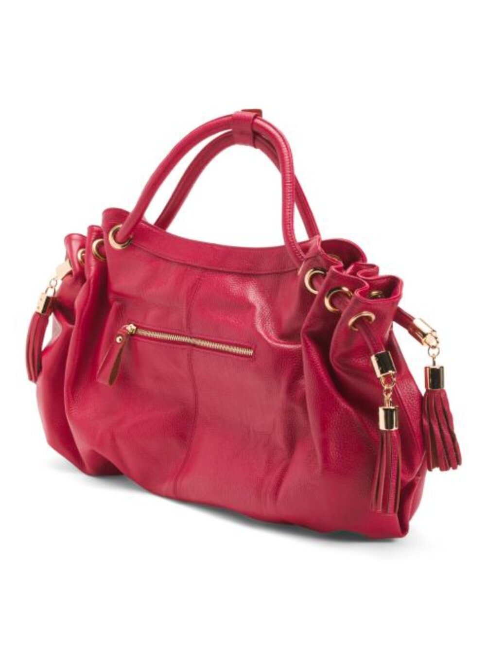 AMERILEATHER Leather Musette Tote Bag - Picture 3 of 4